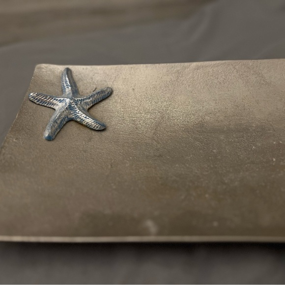 Seashell metal decorative tray - Picture 2 of 4